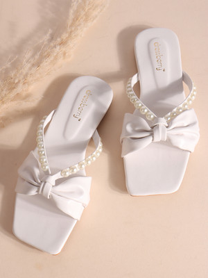 Dressberry Women Flats(White , 5)