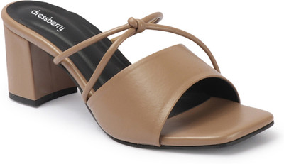 Dressberry Women Heels(Beige , 3)