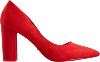 Gloglamp Women Heels(Red , 4)