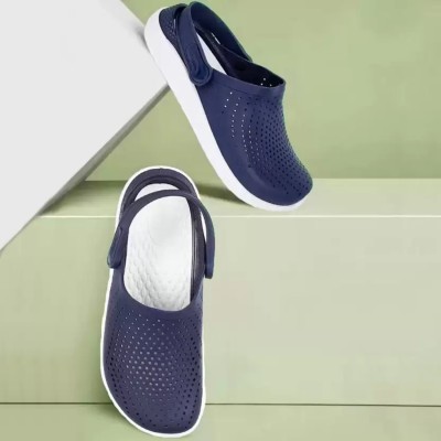 SECRITAS Men Clogs(Blue , 10)