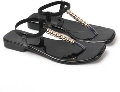 Mesara Women Flats(Black , 6)