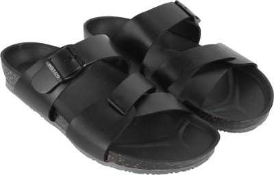 METRO Men Sandals(Black , 7)