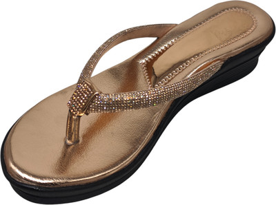 flametrick Women Heels(Gold , 4)