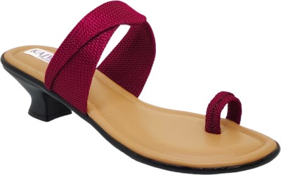 KAJWA Women Heels(Maroon , 4)