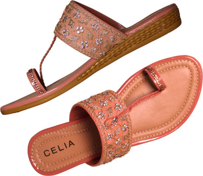 CELIA Women Flats(Pink , 4)