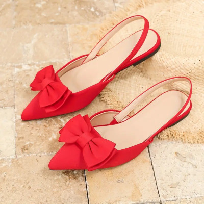 Zoyci Women Flats(Red , 4)