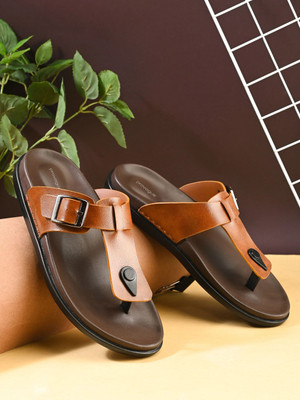 PROVOGUE Men Sandals(Tan , 9)