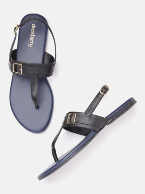 Dressberry Women Flats(Black , 8)