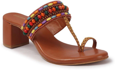 ANOUK Women Heels(Tan , 5)