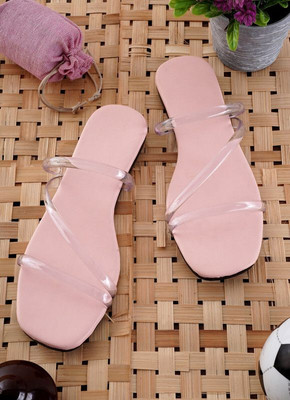 Clorigs Women Flats(Pink , 6)