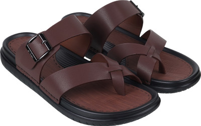 DaVinchi Men Sandals(Brown , 8)