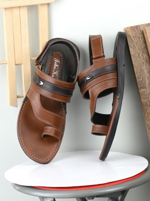 John Karsun Men Sandals(Tan , 10)