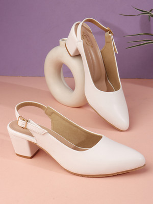 Denill Women Heels(White , 5)