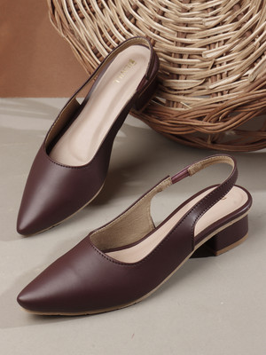 Denill Women Heels(Maroon , 6)