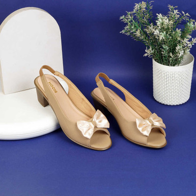 MOCHI Women Heels(Beige , 3)