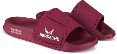 BERSACHE Men Slides(Maroon , 10)
