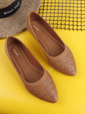 DUOSOFT |Premium Look|Non Slip Lightweight|Bellies for Women|Dailywear|Bellies Shoes| Women Bellies(Tan , 7)