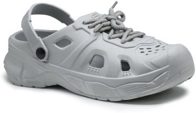 LNT FASHION Men Clogs(Grey , 9)