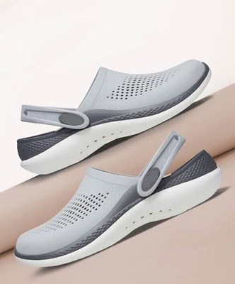 Souk LITE OFF RIDE 360 BLACK STRAP Souk Men Clog Clogs Men Clogs(Grey , 8)