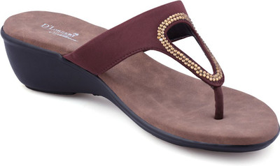 DLORZERI Women Flats(Brown , 8)