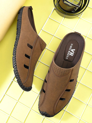 VINCI RUSSO Men Casual(Tan , 8)