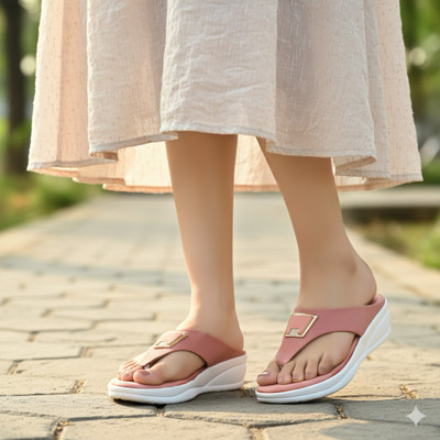 RAVIS Women Flats(Pink , 4)