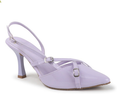 yesmiss Women Heels(Purple , 5)