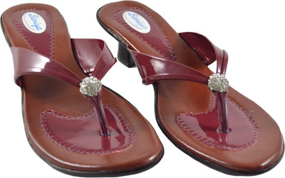 Komfy Women Heels(Red , 5)