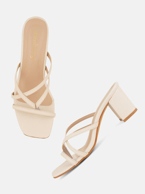 Dressberry Women Heels(White , 5)