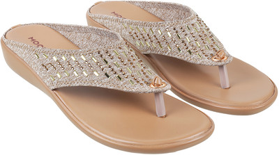 MOCHI Women Wedges(Beige , 4)