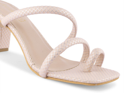 Dressberry Women Heels(Beige , 3)