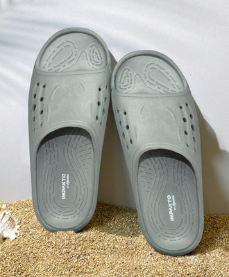Impakto by Ajanta Men Slides(Grey , 9)