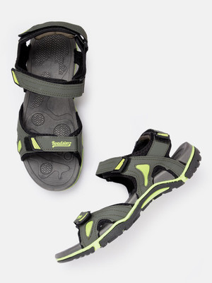 Roadster Men Sandals(Green , 6)