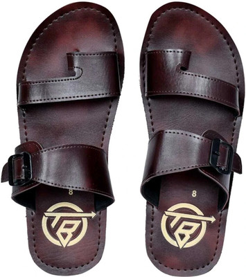 THE BABA Men Slippers(Brown , 6)