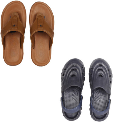 Vomoya Men Sandals(Tan, Blue , 10)