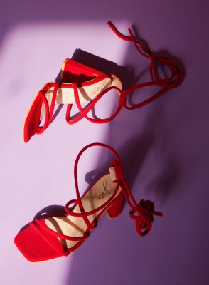 jm looks Women Heels(Red , 6)