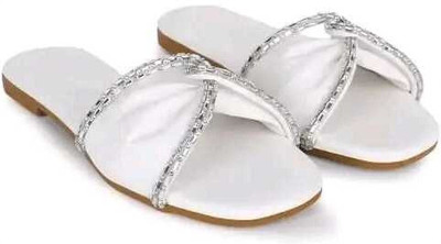 PZ MIR Women Flats(White , 6)