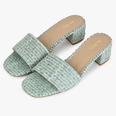 ALDO Women Heels(Green , 7)