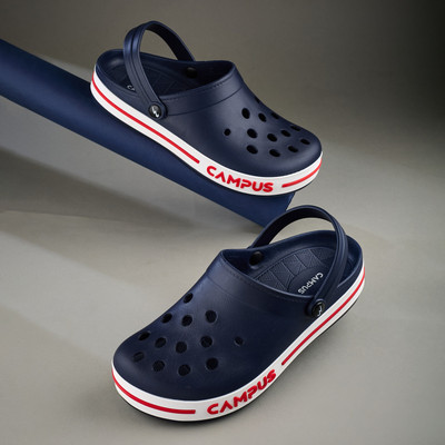 CAMPUS GC-4004 Men's Slippers | Comfortable & Water-Friendly | Lightweight Slip-On Men Clogs(Navy , 10)