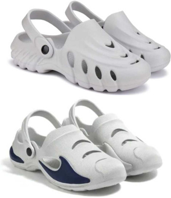 hxn Men Clogs(Grey , 6)