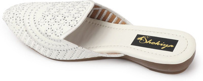 SHOKIYA Women Flats(White , 3)