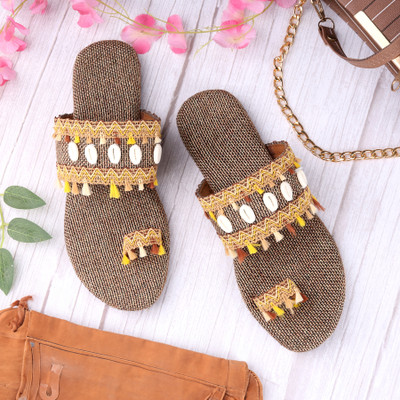 Paduki Women Flats(Tan , 8)