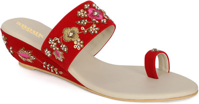 ANOUK Women Heels(Red , 8)
