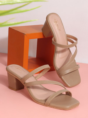 Denill Women Heels(Beige , 6)