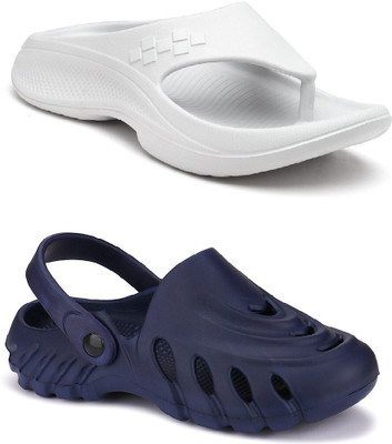 Cogs Men Sandals(Navy, Grey , 7)