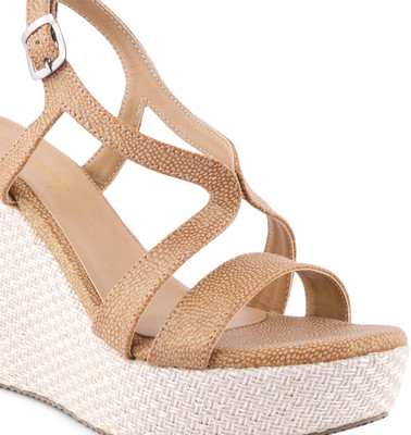 Dressberry Women Heels(Tan , 7)