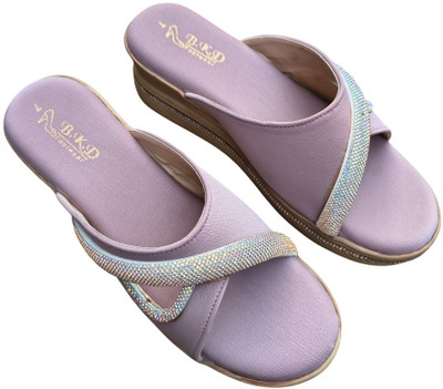 BKD FOOTWEAR Women Flats(Purple , 6)