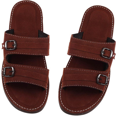 Shree shyam Men Flats(Brown , 5)