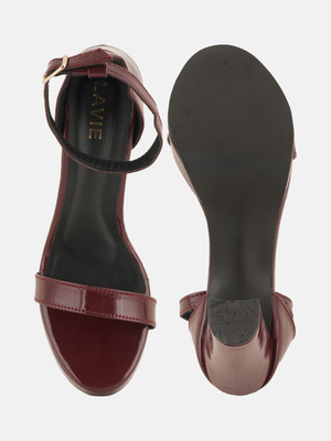 LAVIE Women Heels(Maroon , 3)