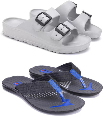 DRACKFOOT Men Slides(Black , 8)